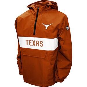 FRANCHISE CLUB Men's Texas Longhorns Alpha Anorak Pullover Jacket Size 4XL